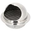 304 Stainless Steel Exhaust Air Vent Cover 5.9in Dryer Vent Hood Durable Wall Vent Grille  Bathroom