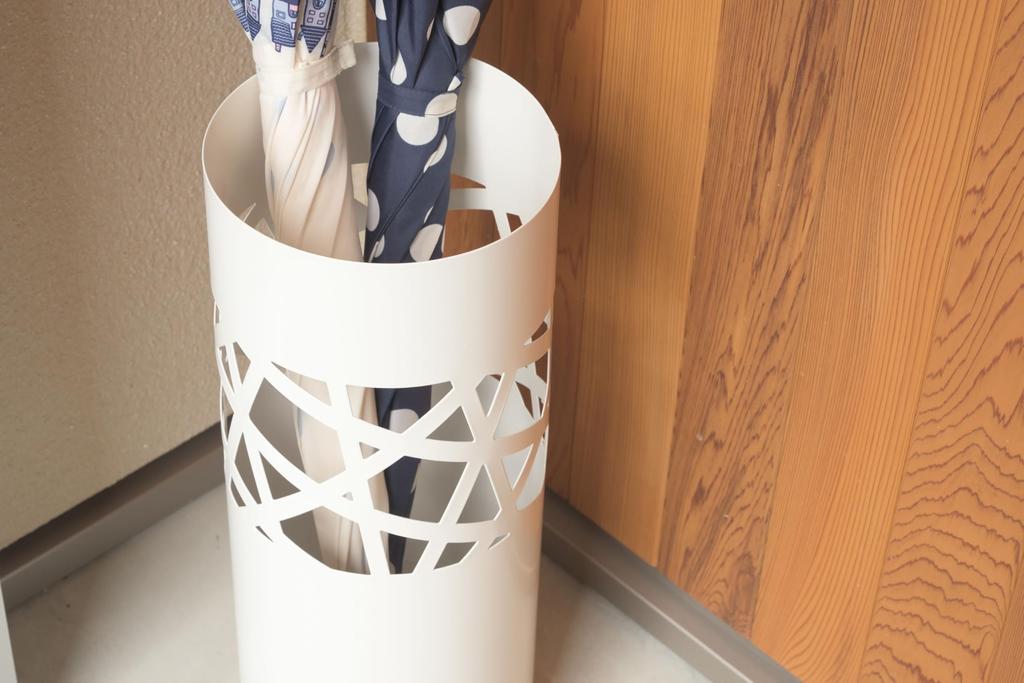 Azumaya-kk Umbrella Stand, White, Width 19.5 x Depth 19.5 x Height 49cm (LFS-181WH)