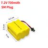 3.6V/ 4.8V/ 6V/ 7.2V 800Mah NI-CD Battery for Cars Trucks Tank 700mAh Replaceable Battery