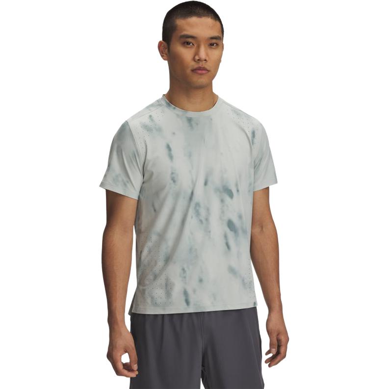 Under Armour Launch Elite Cooling Series Running Comfortable Short Sleeve Breathable Crew Neck T-Shirt Men Tops Hydrogen-Green 1389804-377