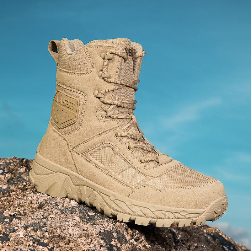 Pánské taktické boty šněrovací značkové kotníkové turistické boty pouštní pracovní boty voděodolné unisex horolezecké boty plus size