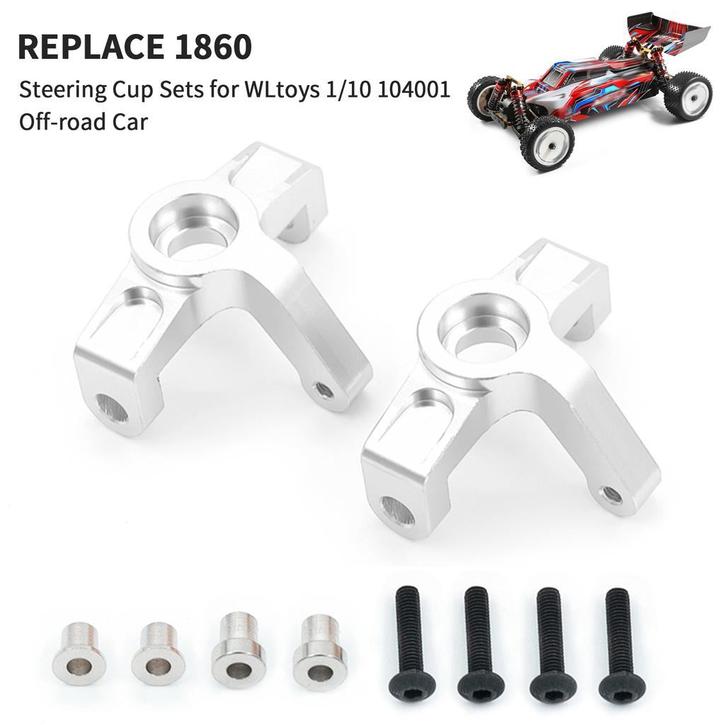 Rattkopp i metall för WLtoys 1/10 104001 Terrängbilsuppgraderingar Delar Tillbehör Byt ut 1860