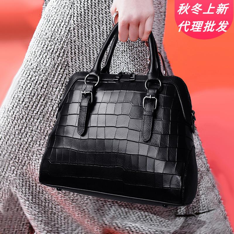 Štýlová kožená dámska taška módna mušľová taška taška z krokodílej kože dámska crossbody kabelka na rameno