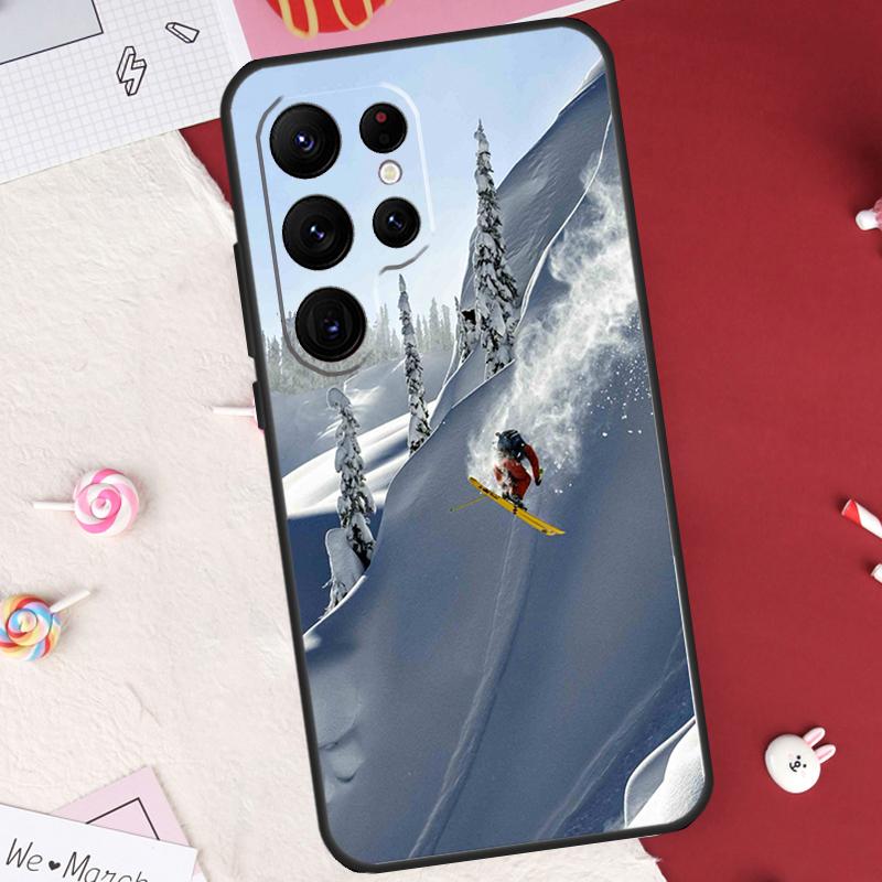 Ski Neige Snowboard Case For Samsung Galaxy S26 Ultra S20 S21 S22 S23 S24 S25 Ultra S10 Plus S25 FE Cover Shell