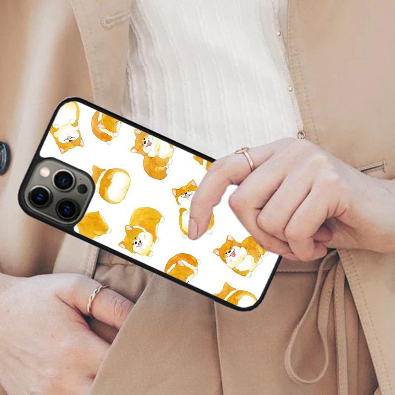 Cartoon Corgi Magnetische Handyhülle Für APPLE iPhone 17 Air 16 14 13 12 Pro Max 15 Plus Kabelloses Laden Mit MagSafe Abdeckung