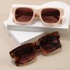 Vintage Rivets Design Square Sunglasses Fashion Gradient Shades UV400 Women Men Outdoor Leopard Sun Glasses Lentes De Sol Mujer