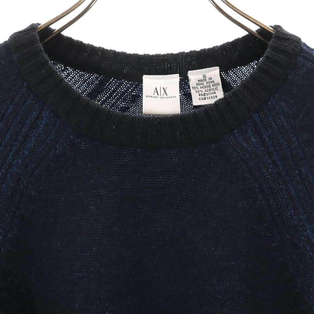 Beauty products ARMANI EXCHANGE 90s Old Long sleeve sweater S Navy knit Men's Used