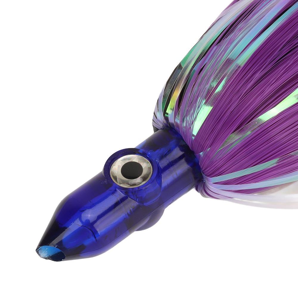 

9inch Octopus Skirts Fishing Lure Acrylic Head Simulation Squid Lure Freshwater Fishing фіолетовий/чорний