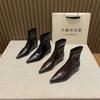 Pointed Head Height Increases, Legs Are Long, Short Boots, Elastic Boots, Trendy Bare Boots, European Thin and Fashionable