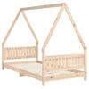 Kids Bed 90 x 190 cm Solid Pine Wood