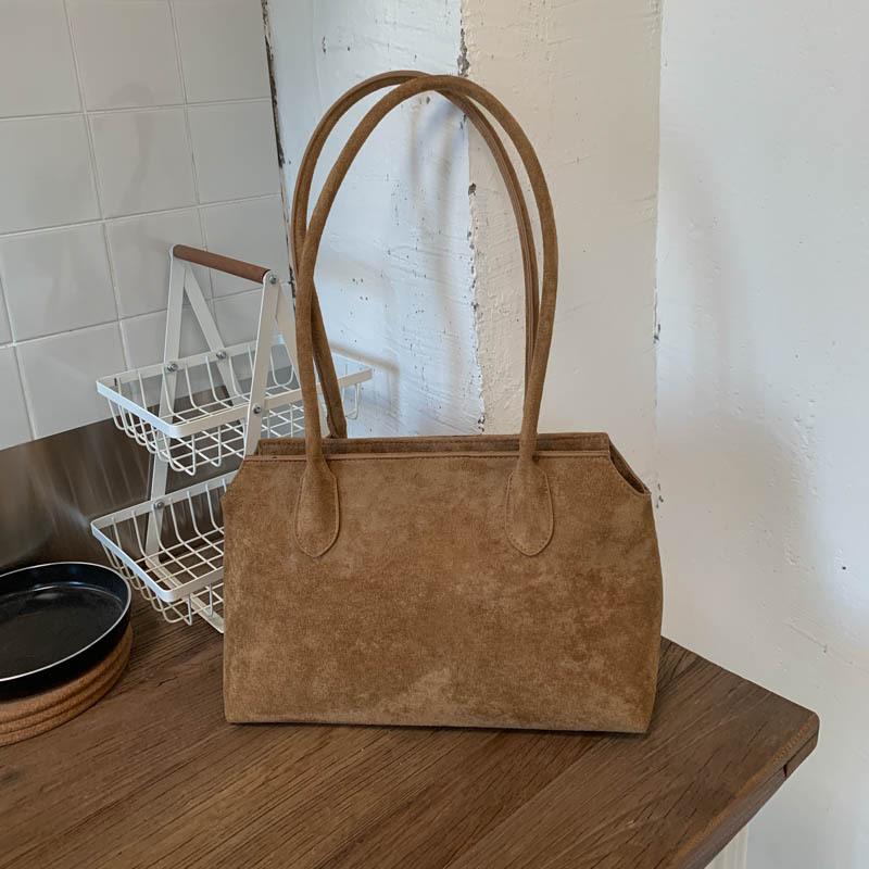Korean Niche Design Briefcase Women's Bag 2025 New Retro Large-capacity Commuter Shoulder Bag Fashionable Underarm Bag