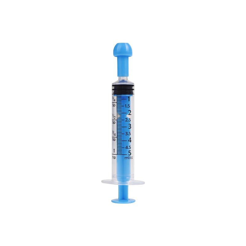 5Pcs 5ml 10ml Pet Animals Feeding Plastic Syringe Feeder Syringe Rubber Stopper Disposable Pump Measuring with Scale