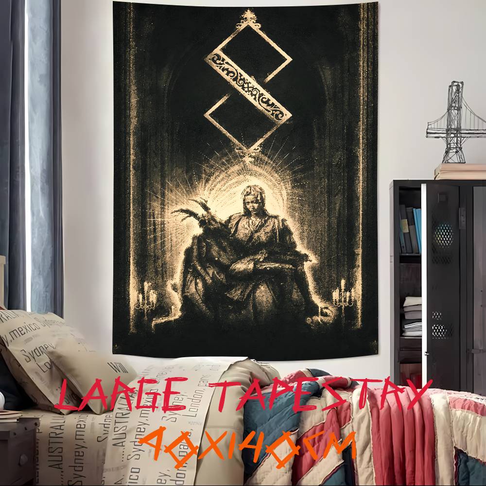 XXL Mode Heißes Action-Abenteuer-Spiel Blasphemous Wandteppich Wandbehang Wandteppiche Schlafsaal Dekor Decke Camping Dekoration Wandteppich