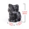 30mm Niedliche Katzenstatue Naturstein Kristall Handgeschnitzt Heilendes Tierfigur Reiki Edelstein Handwerk Heimdekoration Feiertagsgeschenk