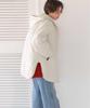 Titibait Hooded Quilted Short Coat AYXP2922 Medium Ivory Women's