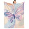 Paper Floral Heart Cartoon Anime Print Flannel Blanket Soft Warm Throw for Kids Bedroom Sofa Christmas Office Car