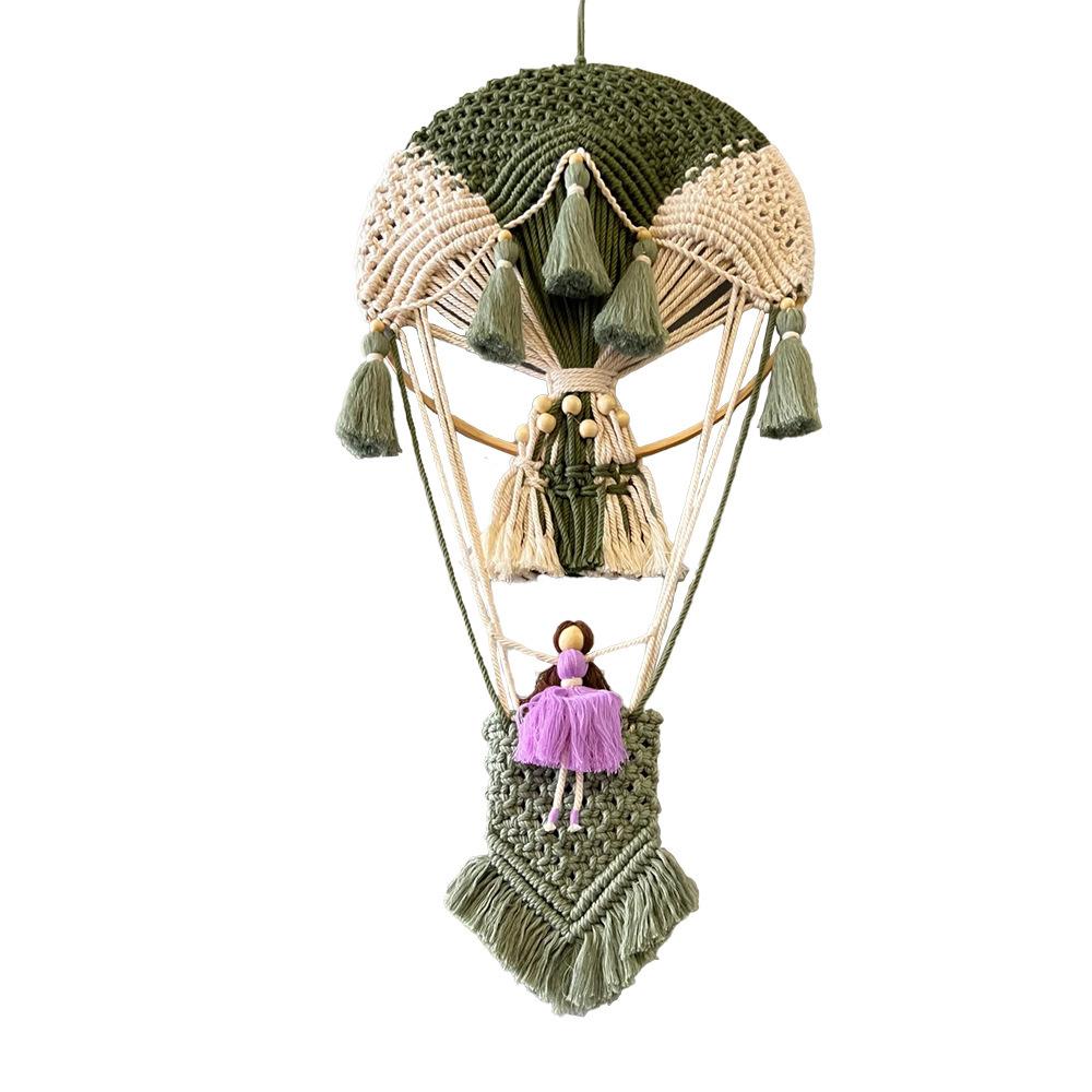 

1PC Hot Air Balloon Wall Hanging Hand-woven Tapestry Wall Decor Bohemian Home Decor Room Background 30*70