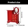 Vintage Miniature Dressing Table for Doll House Collector 1/12 Realistic Vanity Table Furniture with Simulation Details