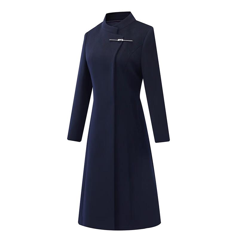 Women's New Chinese Style Wool Blend Mid-Length Coat