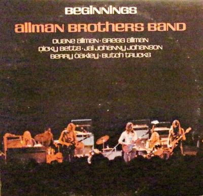 LP Record ALLMAN BROTHERS BAND  Beginnings 2CX0132 CAPRICORN 1974 US Rock Used