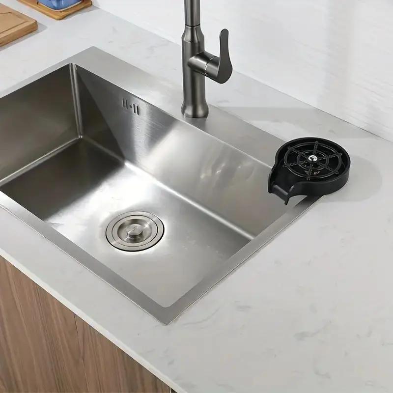1pc Plastic Automatic Cup Washer High Pressure Glasses Cleaner For Kitchen Sink Beer Milk Tea Cups Tool