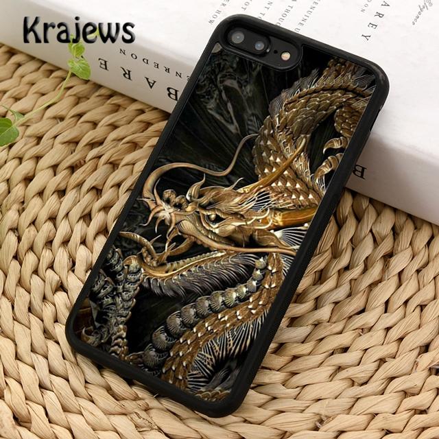 Krajews Traditional chinese Golden Dragon Phone Case Cover For iPhone 17 Air 16 15 14 plus 12 13 pro max Fundas