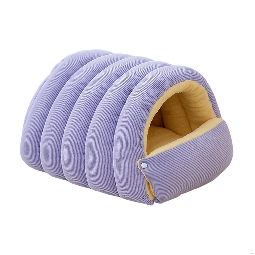 Bed Pet House Removable Hideaway Comfortable Soft Cat Nest for Indoor Cats Sleeping Resting