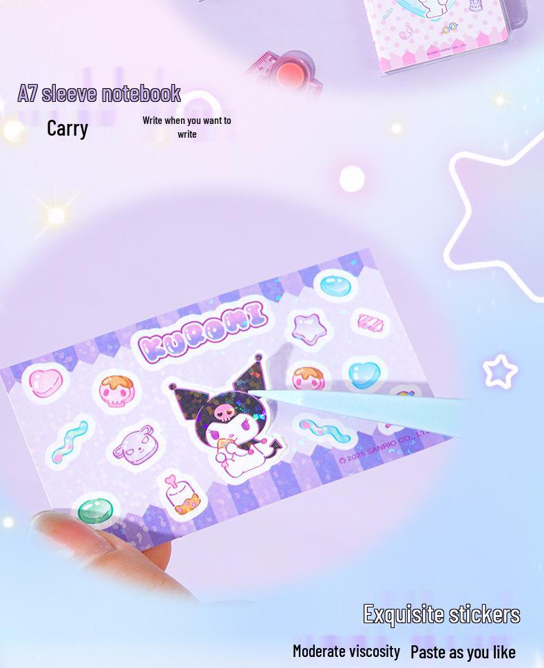 Sanrio Kuromi Roztomilá sada psacích potřeb s tužkami: Přenosný dárkový balíček pro návrat do školy.