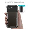 For iPhone 16e Phone Cover PC+TPU Dual Layer Back Case with Card Holder