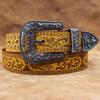Men's Handmade Retro Genuine Cowhide Leather Belt with Pin Buckle