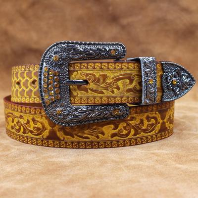 Men's Handmade Retro Genuine Cowhide Leather Belt with Pin Buckle