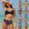 2024 European & American Women's Color Block Bikini: Sexy, Stylish Cross-border Design