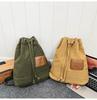 Large Capacity Canvas Drawstring Backpack College Student Ins Harajuku Shoulder Bag