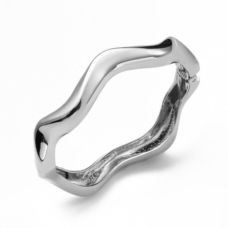 Irregular Alloy Bracelet New Jewelry Women's Simple Personality Circle Electroplating Open Bracelet