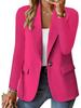 2024 WISH Women's Autumn Long Sleeve Solid Cardigan Blazer