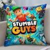 Pillow Sleeping Game S-Stumble Guys Ornamental Pillow Case Short Plush Sofa Decorative Gift Home Double-sided Printing Cushion