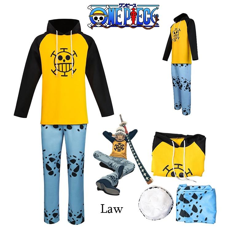 Cos One Piece Trafalgar D. Water Law Cosplay Costume