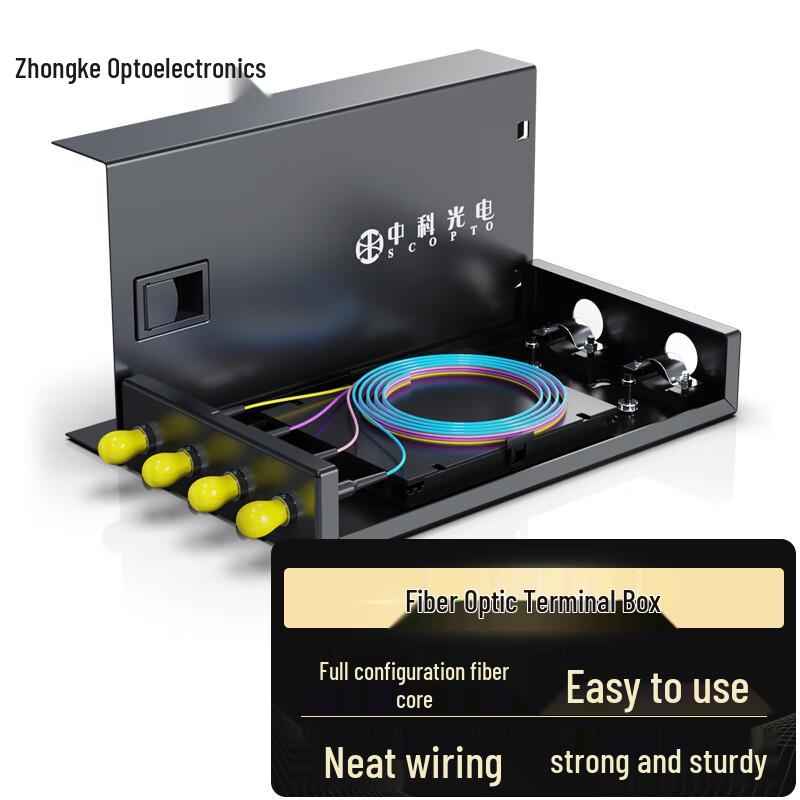 

Zhongke ZK-ZDH Series Multimode Fiber Optic Terminal Box / Patch Panel ST Multimode