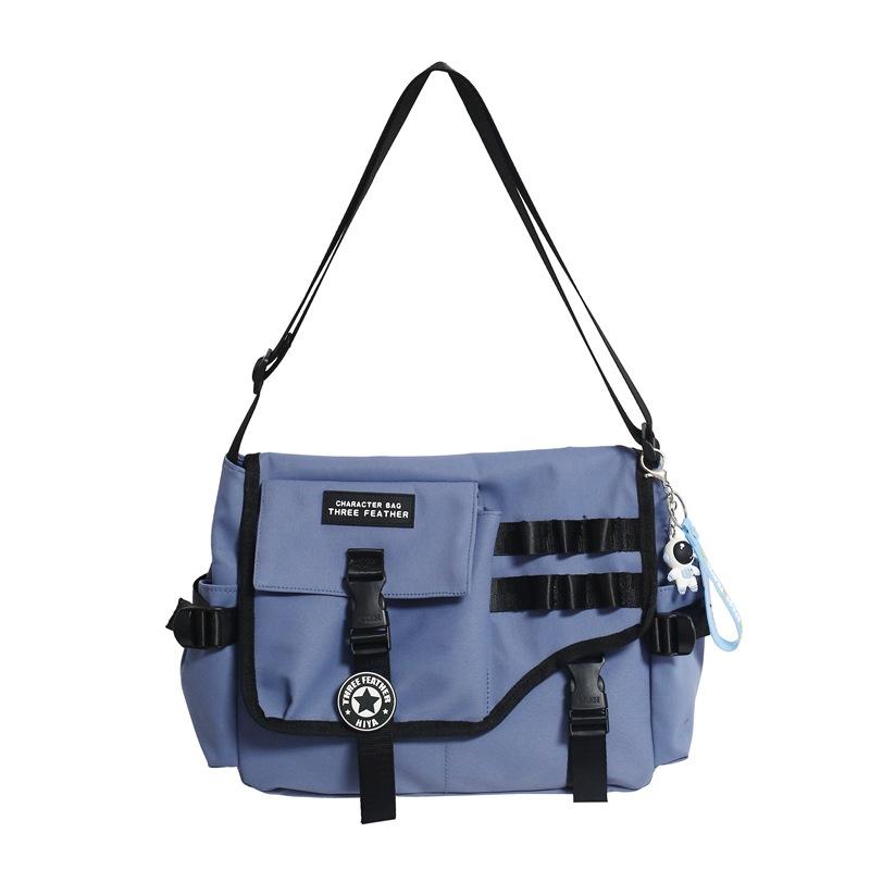 Women Canvas Crossbody Bags Nylon Men Postman Student Shoulder Messenger Bag Large Satchel Fashion Bookbag Big Handbags