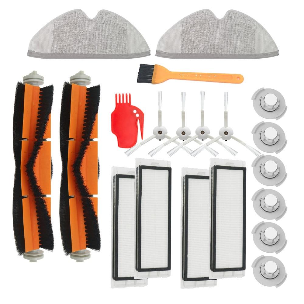 HEPA-filter + sidebørste + hovedbørste for Xiaomi MI Robotstøvsuger 2 Roborock S50 S51 støvsugerdeler, tilbehør