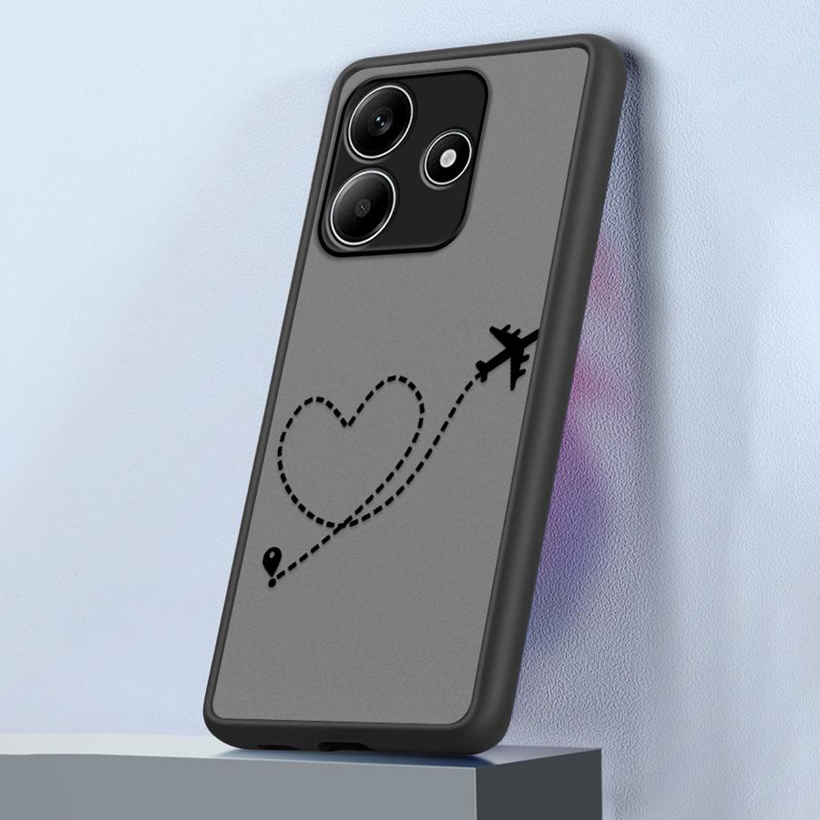 Line Airplane Topographic Funda Back Phone Cover Case for Xiaomi Redmi Note 14 13C 12 13 Pro Plus A4 11 14C 9S 10