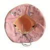 Women Mesh Sun Hats Summer Beach Packable Wide Brim Chin Strap