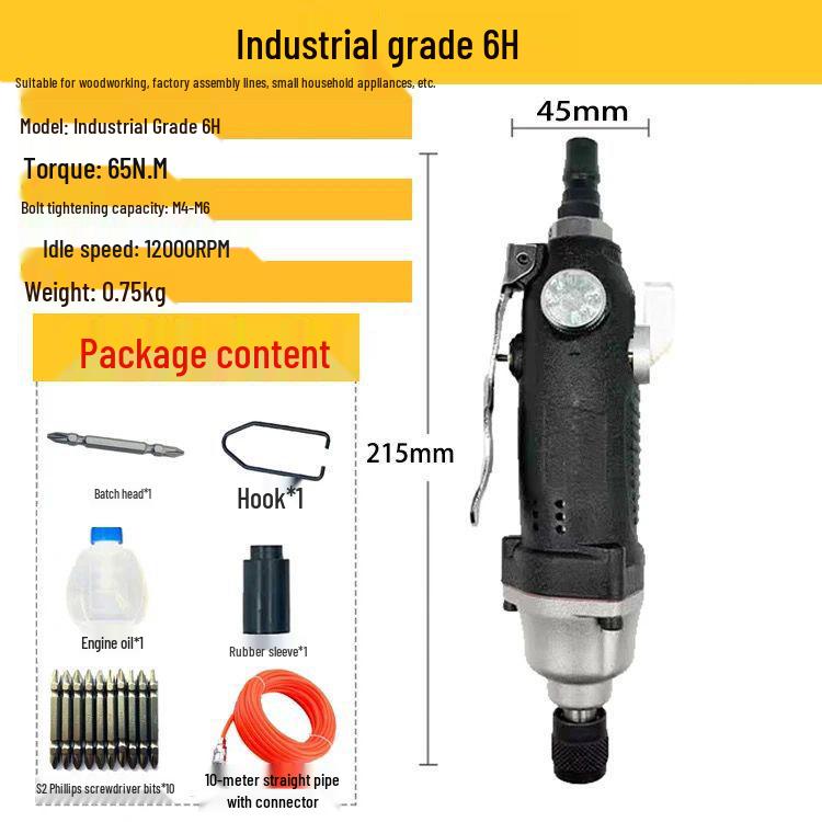 Industrial Pneumatic Screwdriver Air Tool for Woodworking & Decoration