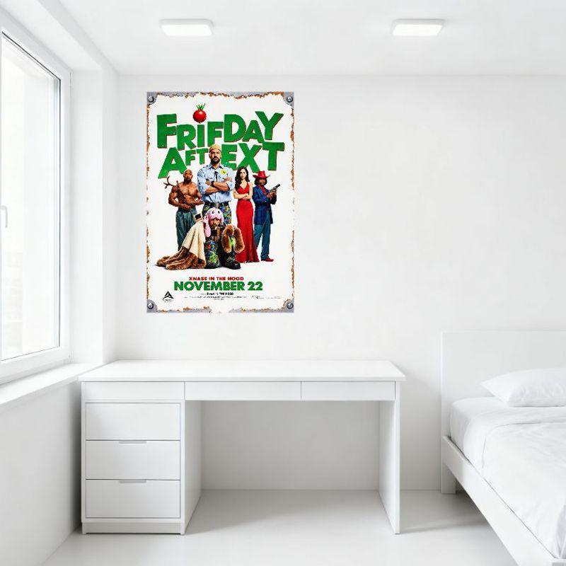 Friday After Next Movie Metal Tin Sign Vintage Comedy Film Poster for Man Cave Home Bar Club Decor