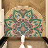 Persian-Style Semi-Circular Carpet - Durable And Easy To Clean - Entryway Floor Mat, Bathroom Door Mat, Home Decoration