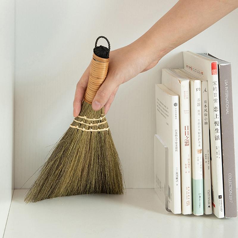 Kitchen Cleaning Broom Household Brooms Office Table Dust Brush Duster Straw Manual Miscanthus Tabletop Child Outdoor