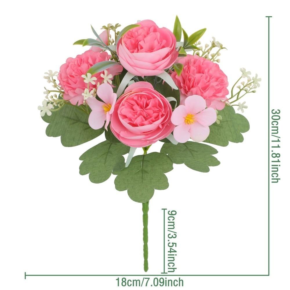 Silk Cloth Simulated Peony Flower Mother's Day Gifts Wedding Fake Flower Bridal Bouquet  Home Decor