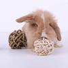 2pcs Small Animals Play Balls Rolling Activity Chew Toys Gnawing Treats for Rabbits Guinea Pigs Chinchilla Bunny Natural Balls