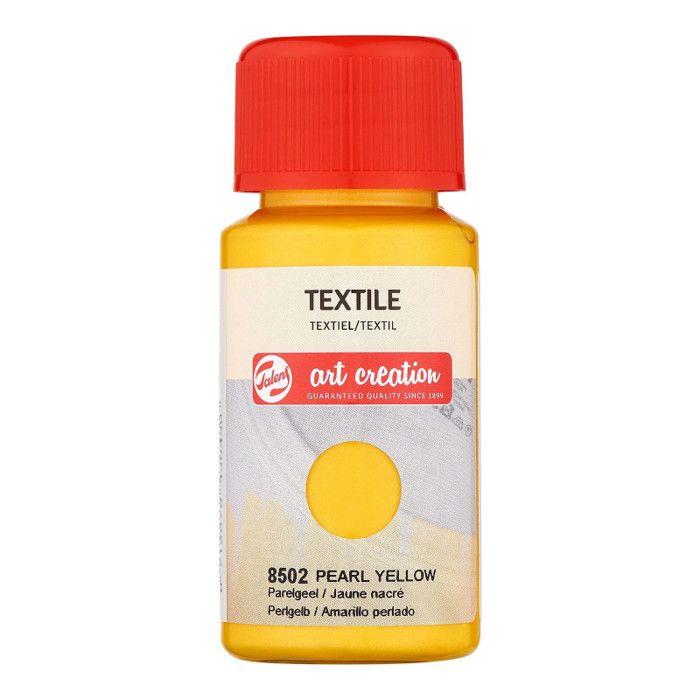 Peinture pour textile - jaune nacré - Talens Art Creation - 50ml
