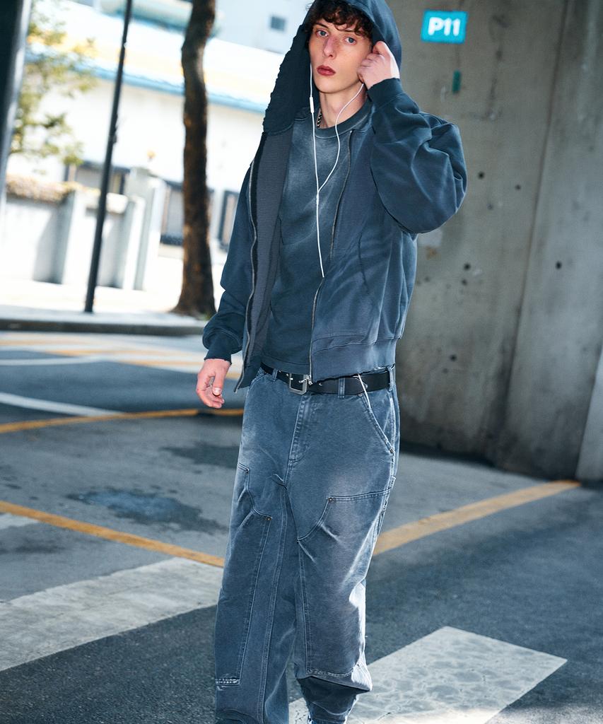 RAR Vintage Faded Double Knee Pants_Faded Black